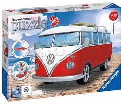 PUZZLE 3D 162 PIEZAS FURGONETA WOLKSWAGEN T1 EDAD: + DE 10 AÑOS