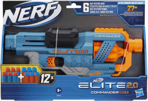 PISTOLA NERF ELITE COMANDER EDAD: + DE 8 AÑOS