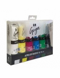 PINTURA CRILICA GOYA 125 ML. 6 COLORES